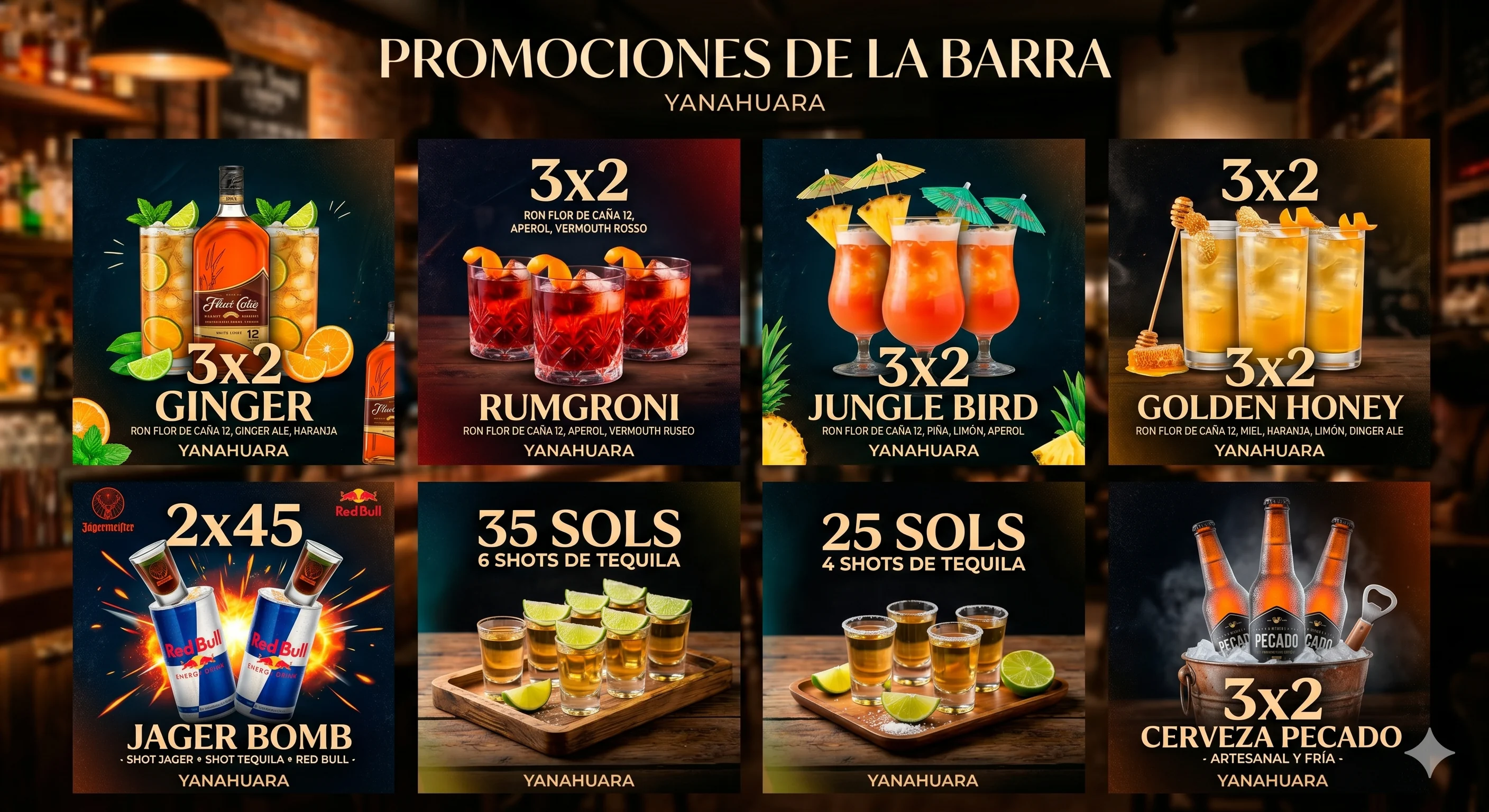 Banner de promociones de barra El Cebillano Yanahuara